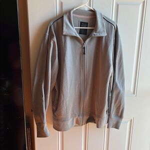 Men's Gray Full-Zip Sweater